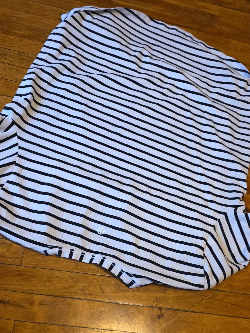 lululemon athletica White Top with Black Stripes